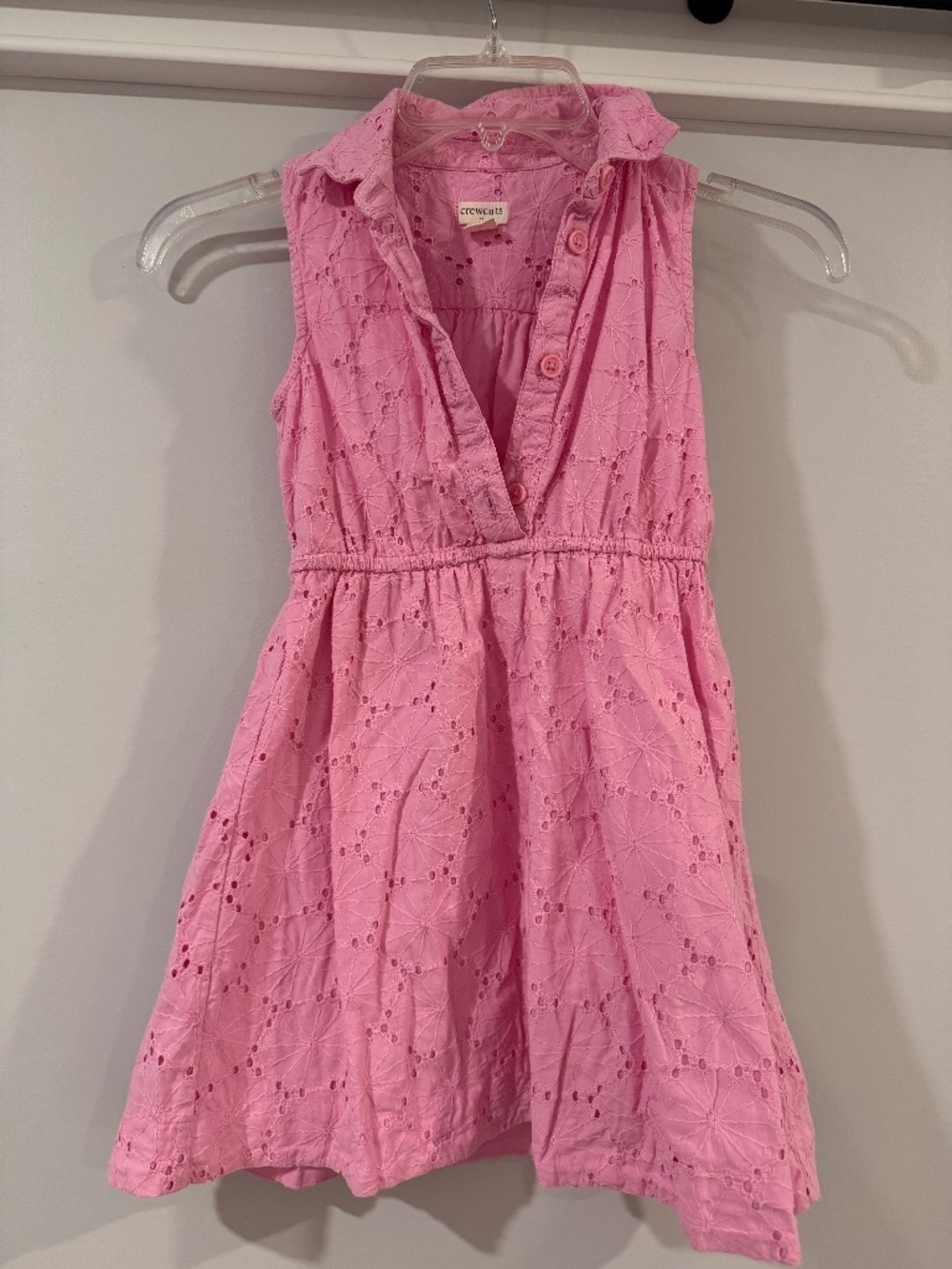 J Crew “Crew Cuts” Girls Light Pink Dress